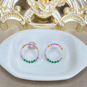Aro Circular en Colores Oro Blanco